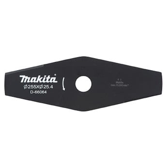 Produktseite: Makita 2-Zahn-Schlagmesser 255 x 25,4 mm für Freischneider - D-66064
