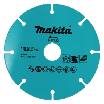 Produktseite: Makita Trennscheibe Universal 125 mm - B-57722