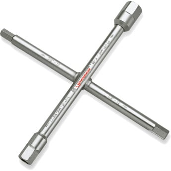 Produktseite: ROTHENBERGER Sanitär-Kreuzschlüssel, 3/8-1",10fach-Fkt - 351043