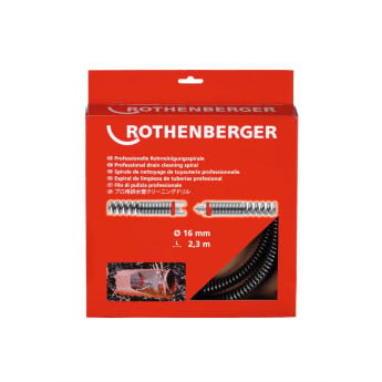Produktseite: ROTHENBERGER Rohrreinigungsspirale SMK, 16mm x 2,3m, Kunststoffseele - 72433