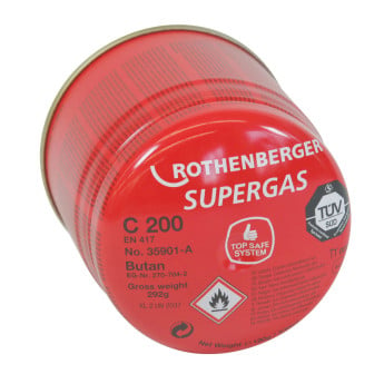 Produktseite: ROTHENBERGER Gaskartusche C200 A mit Sicherheitssystem - 035901-A