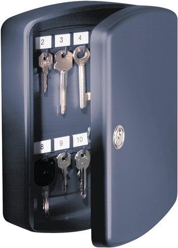 BURG-WÄCHTER Schlüsselbox Key Box H330xB235xT75mm weiß Stahlbl.Anz.Hak.35 - KB  35 W bei Werkzeugstore24