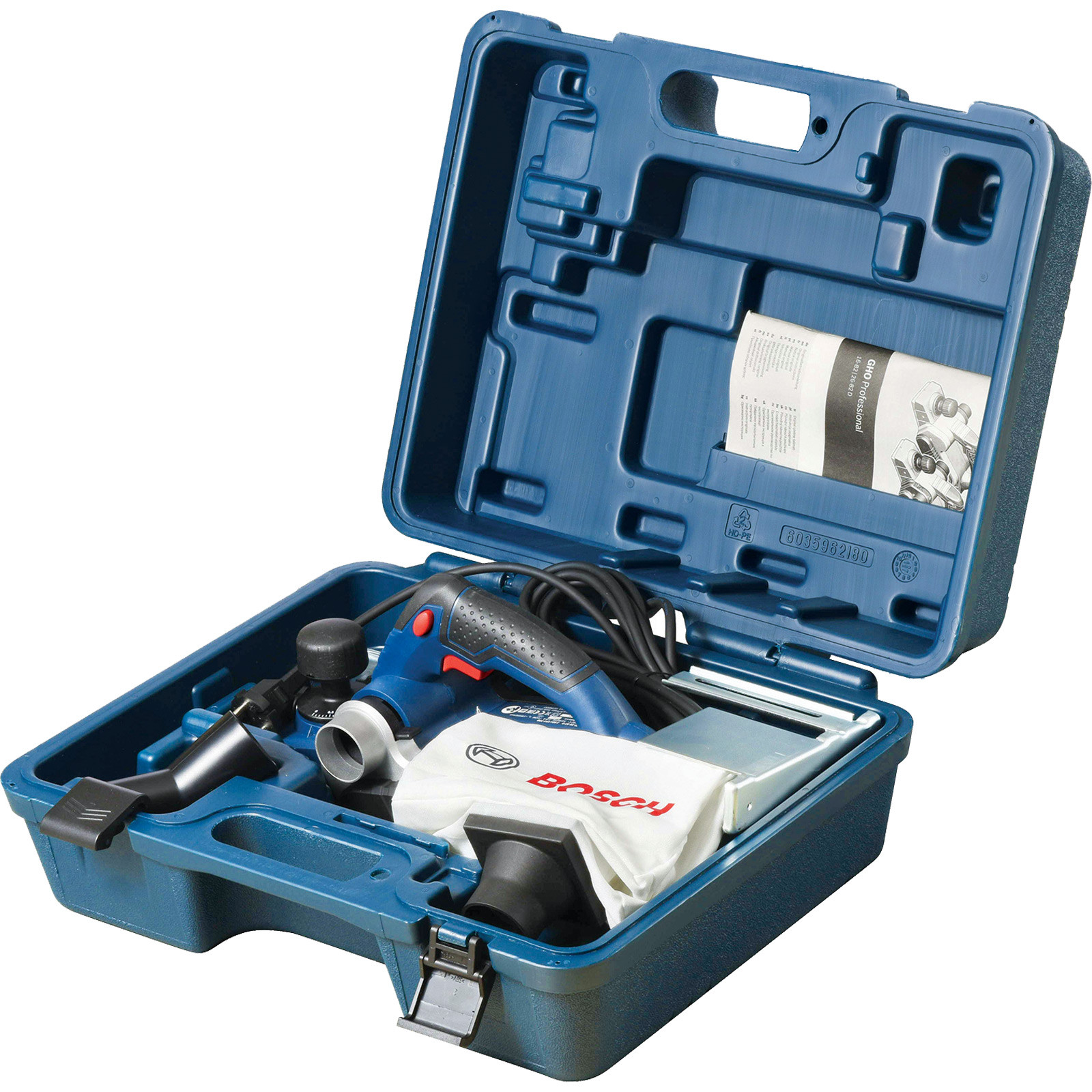 Bosch Hobel GHO 26-82 D 710 W inkl. Zubehör-Set im Koffer - 06015A4300 bei  Werkzeugstore24
