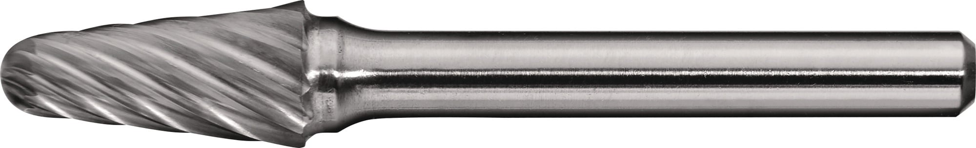 Frässtift KEL INOX D.10mm Kopf-L.20mm Schaft-D.6mm HM Verz.Normal,fein TECWERK