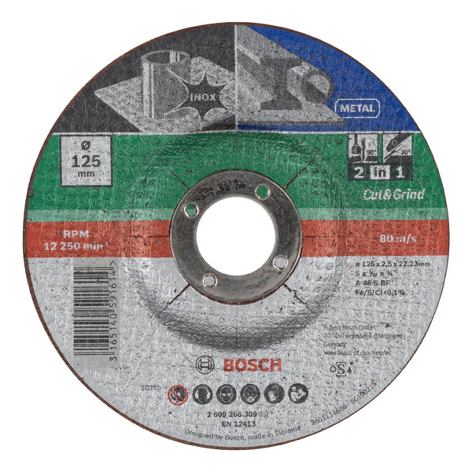 Bosch Trennscheibe 2-in-1 D= 125 mm - 2609256309