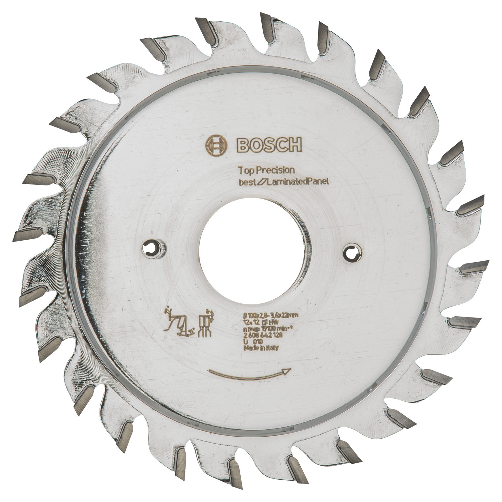 Bosch Vorritzblatt Top Precision Best for Laminated Panel, 100 x 22 x 2,8 - 3,6 mm -2608642128