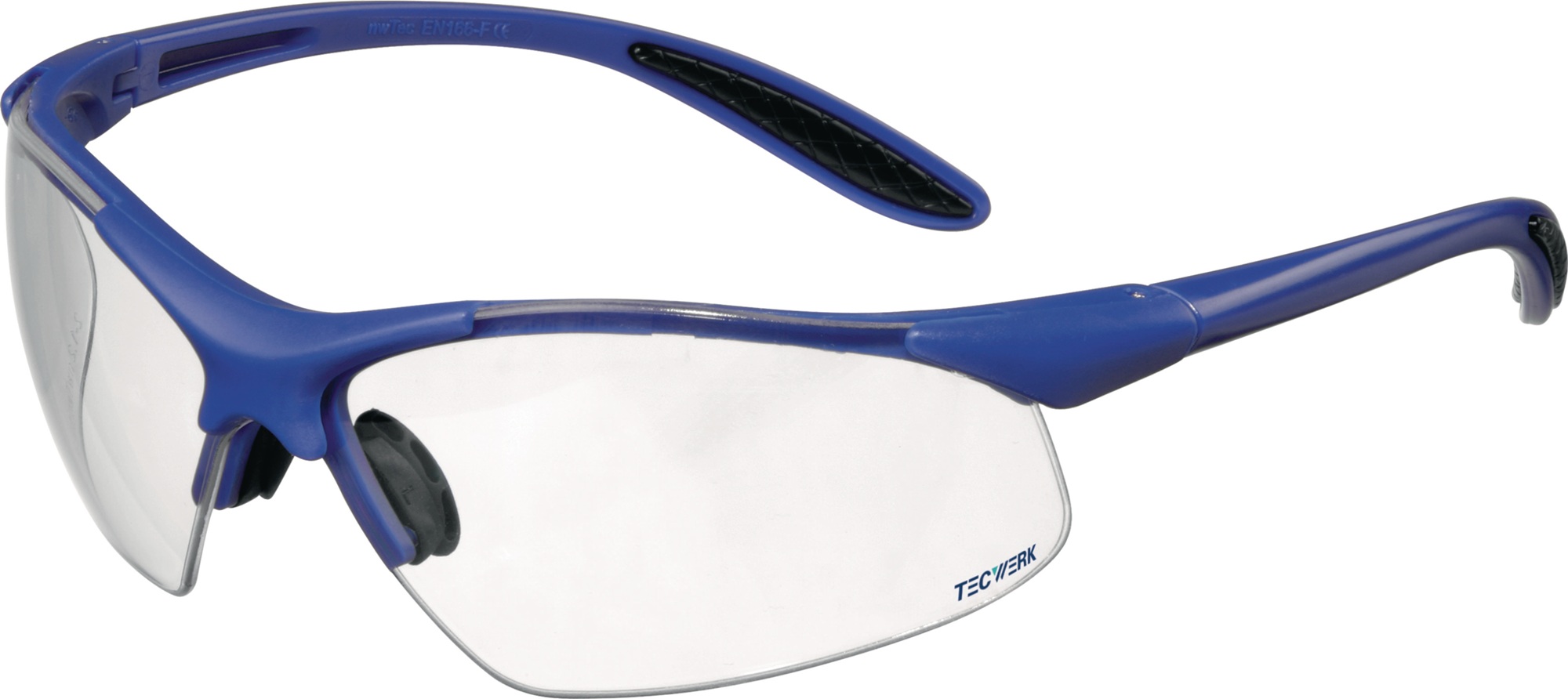 Schutzbrille DAYLIGHT PREMIUM EN 166 Bügel dunkelblau,Scheibe klar PC TECWERK
