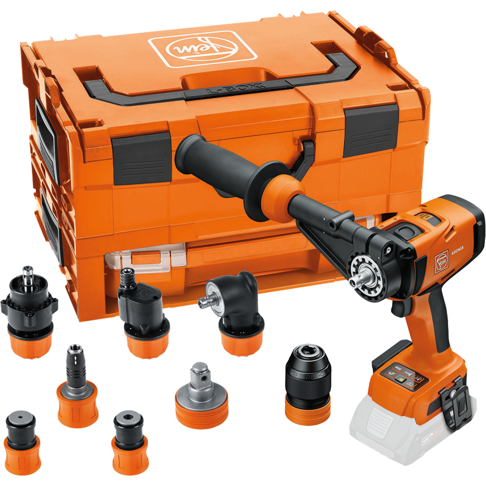 Fein 4-Gang Akku-Bohrschrauber ASCM 18-4 QM AS QuickIN Set 18 V Solo inkl. Zubehör in L-Boxx - 71161566000