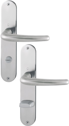 HOPPE Langschildgarnitur Den.E1310Z/302 VA F69 SK/OL 78mm DIN L/R - 2820977