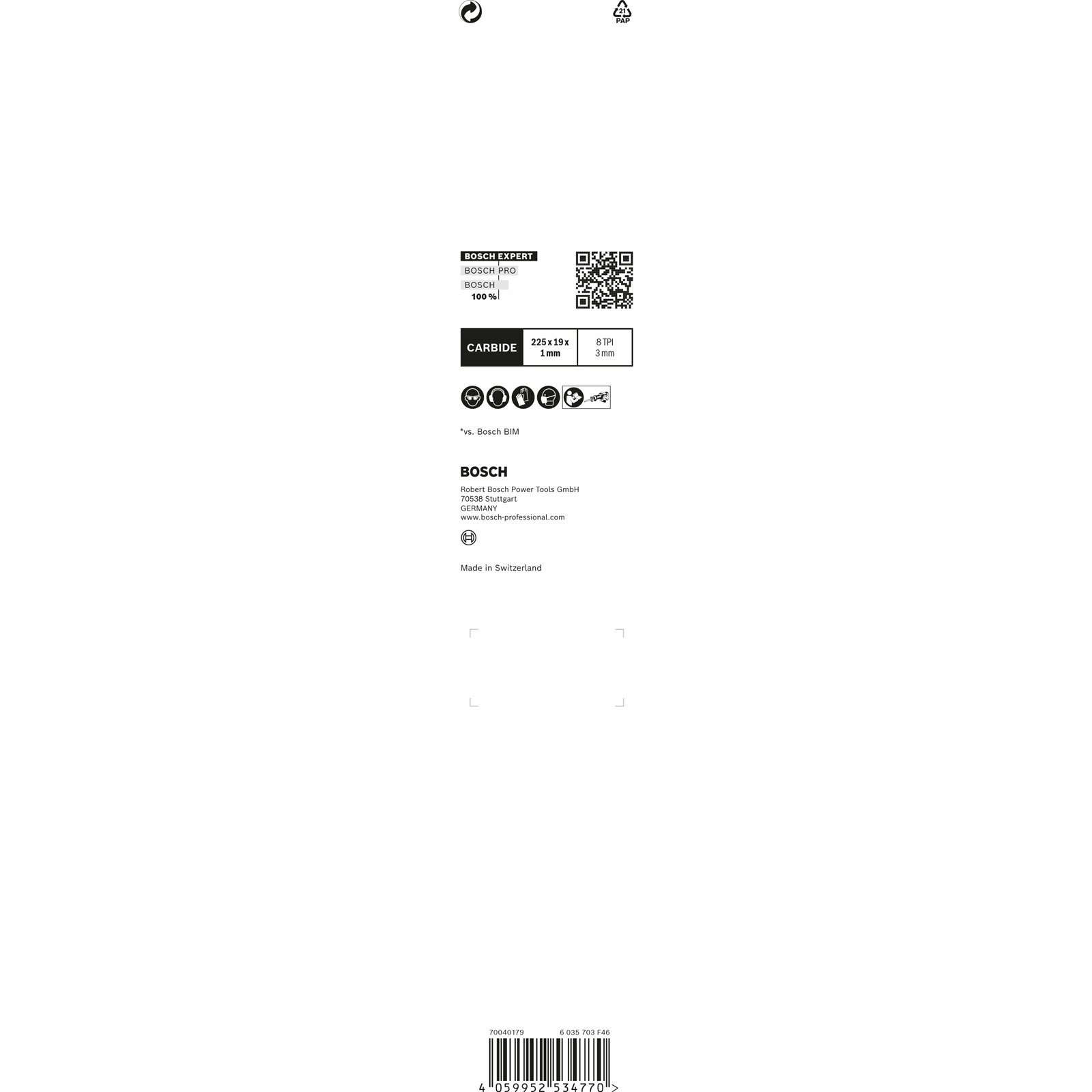 Bosch Expert Hard Nail Pallets S 1122 CHM Säbelsägeblatt - 2608900387