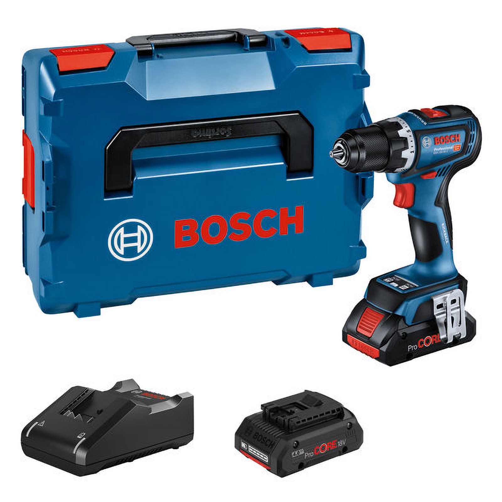 Bosch Akku-Bohrschrauber GSR 18V-90 C 2x Akku ProCORE18V 4,0Ah L-BOXX 136 - 06019K6004