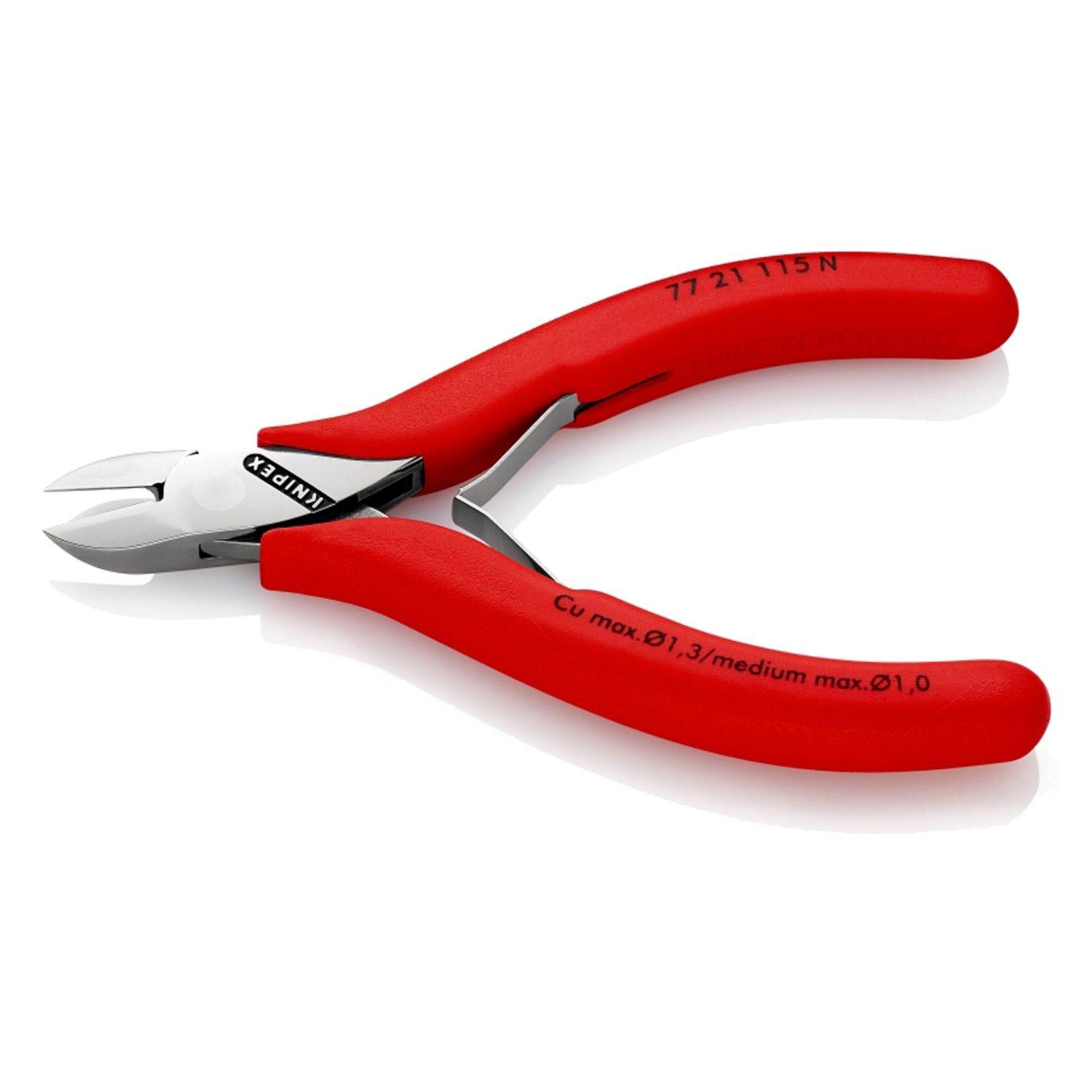 Knipex Elektronik-Seitenschneider mit durchgestecktem Gelenk - 7721115N