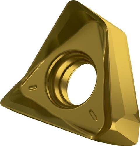 Fräswendeschneidplatte ISO TNGX 160612SR-M:M8340 D.4,4mm PVD beschichtet Gold