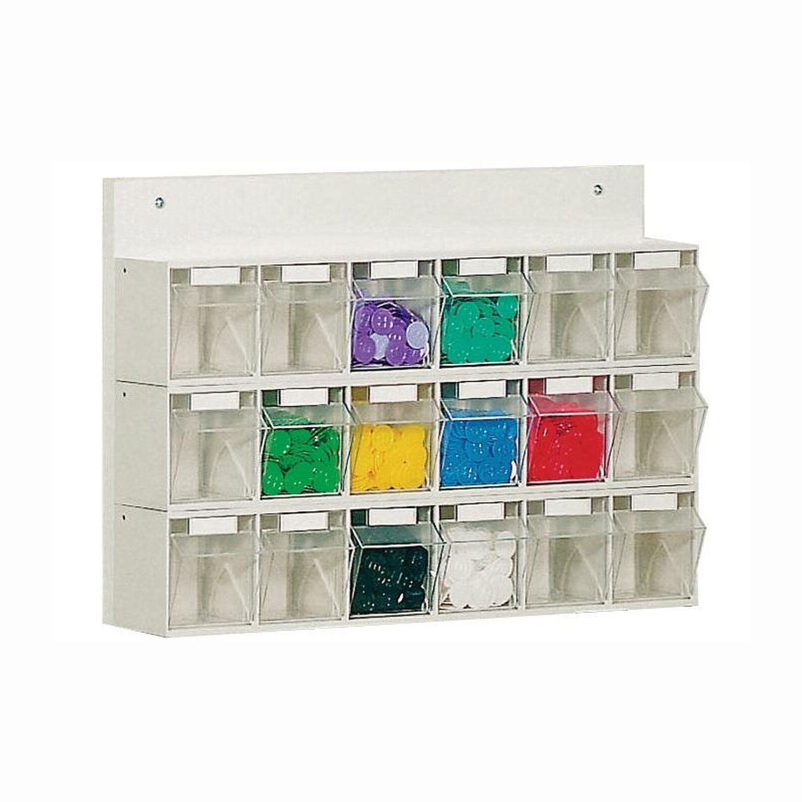 Lockweiler Klarsichtmagazin mit Holzrückwand