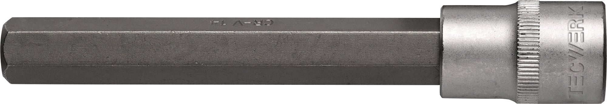 Steckschlüsseleinsatz 1/2 Zoll Innen-6-kant SW 14mm L.140mm TECWERK