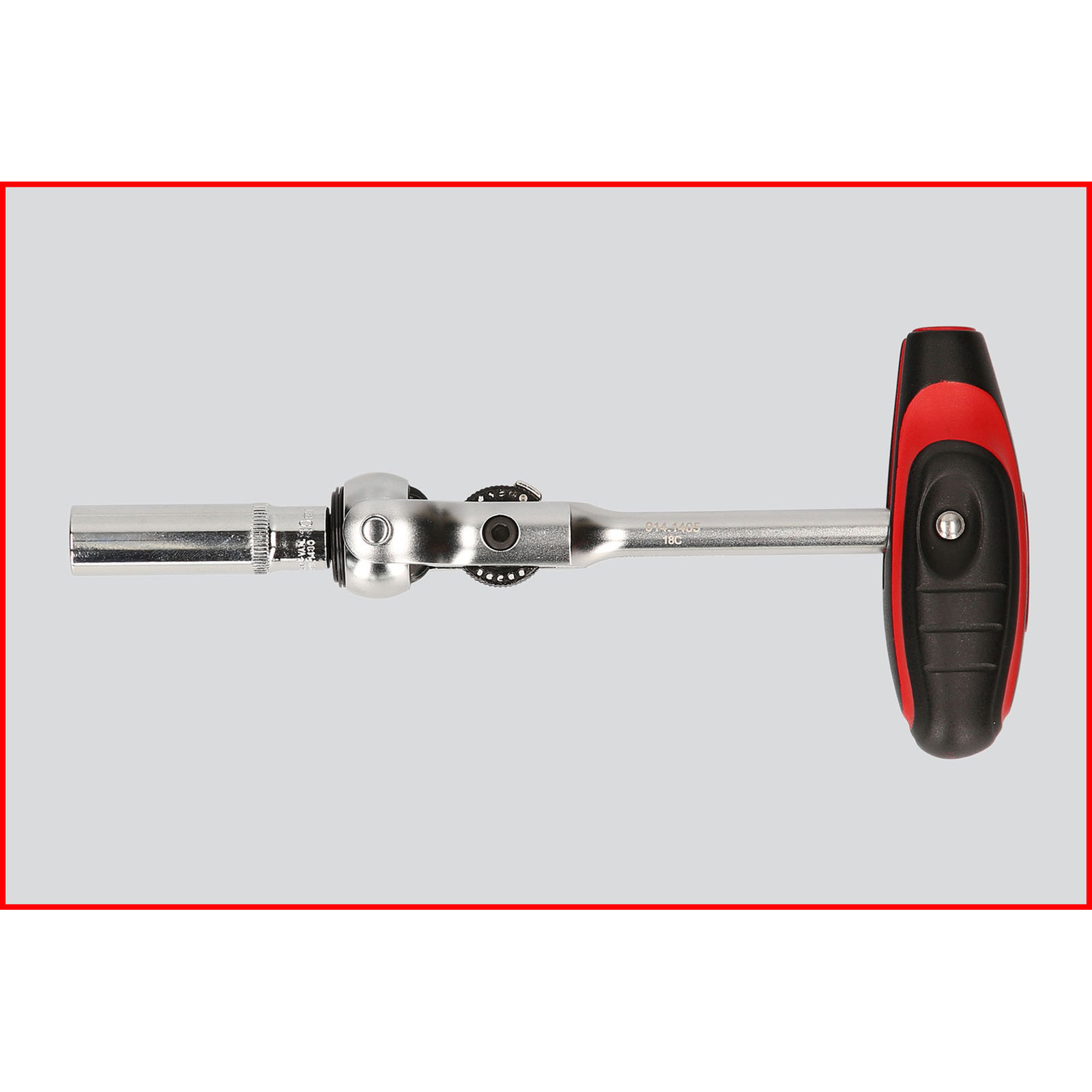 KS TOOLS 1/4" MODIFIX Mini-T-Griff-Schwenkkopf-Knarre 72 Zahn - 914.1405