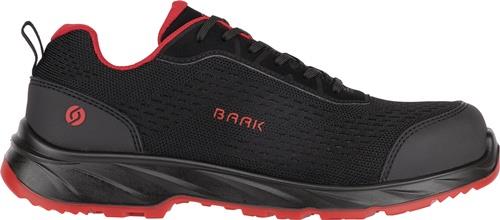 Sicherheitsschuh Pio Gr.40 W.11 schwarz/rot S1PS FO LG SR ESD EN20345