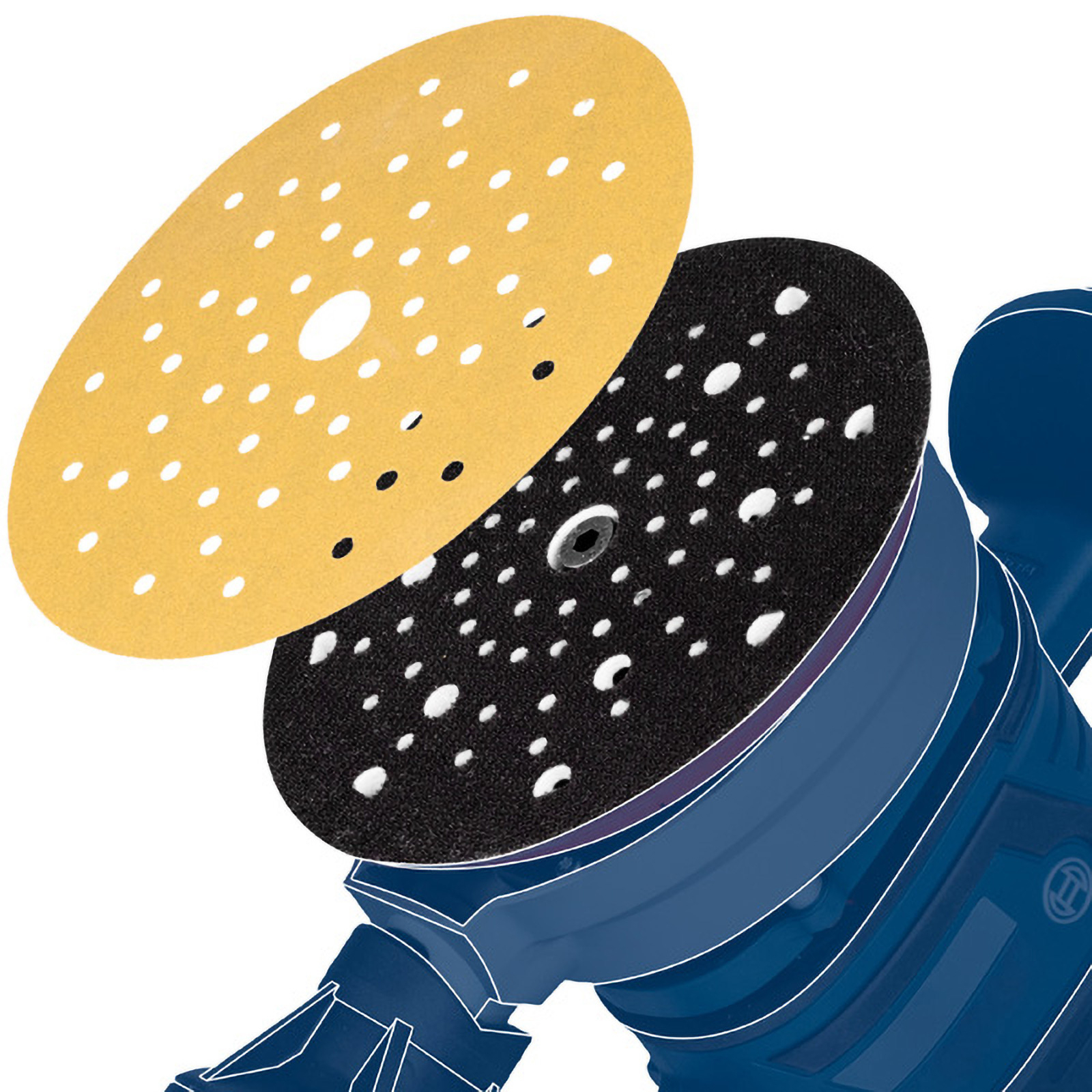 Bosch Polierschwamm 125 mm geschnitten 2 St - 2608623366