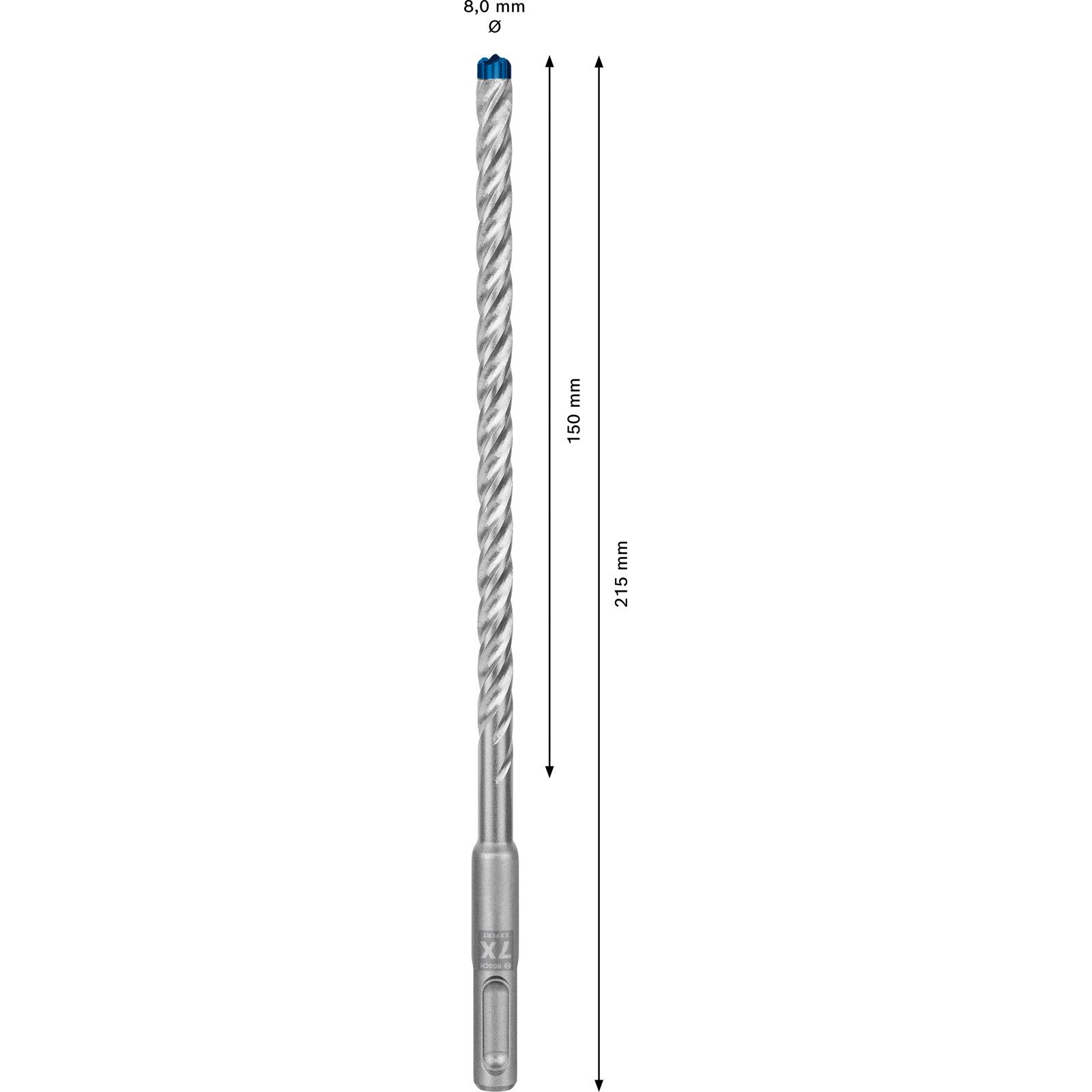 Bosch 10x Expert SDS plus-7X Hammerbohrer 8 x 150 x 215 mm - 2608900168