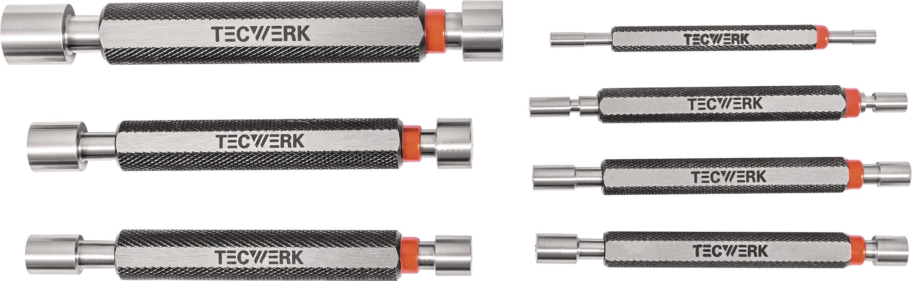 Grenzlehrdornsatz H7 je 1 St.3,4,5,6,8,10,12mm m.Gut/Auss.TECWERK