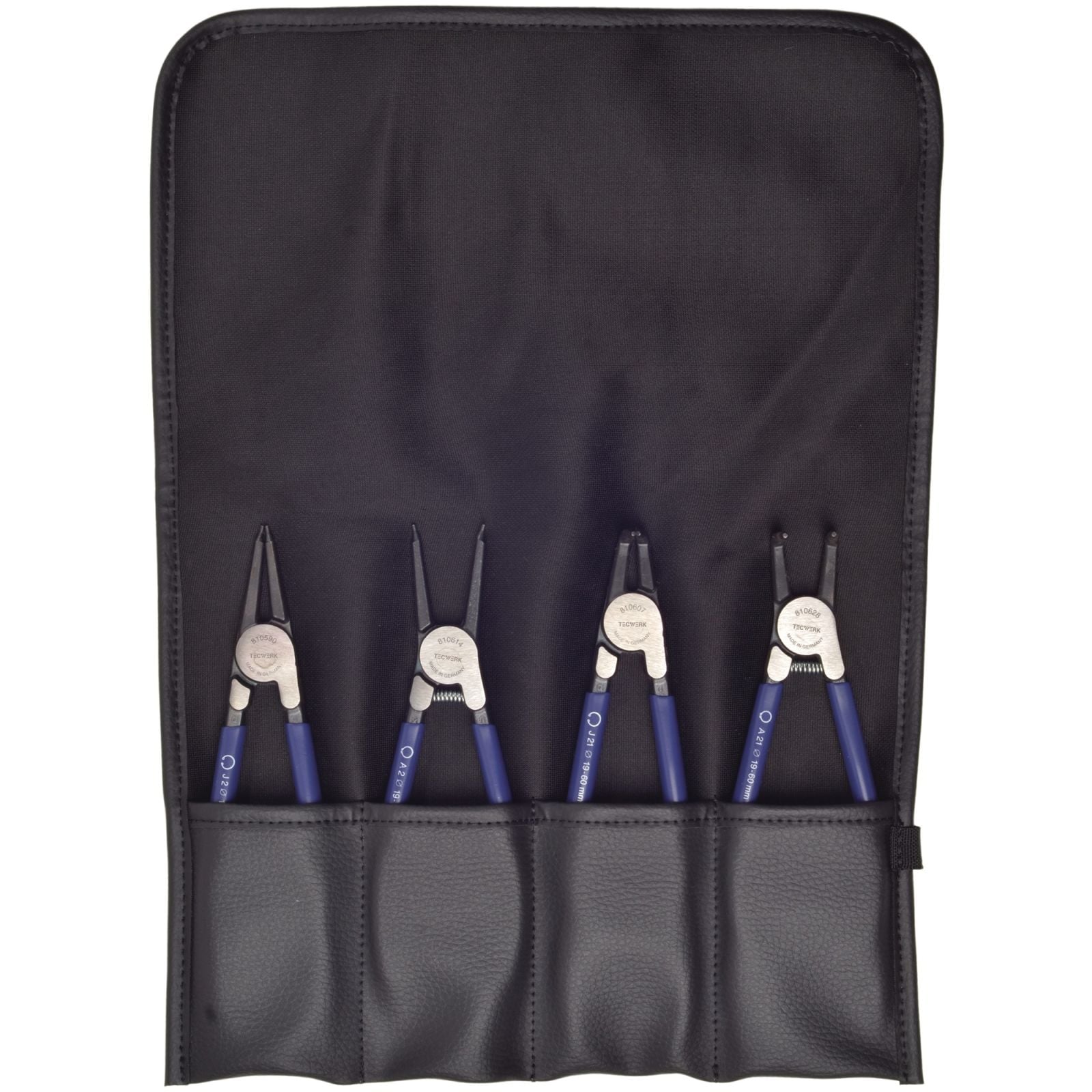 Sicherungsringzangensatz 4-tlg.19-60mm TECWERK