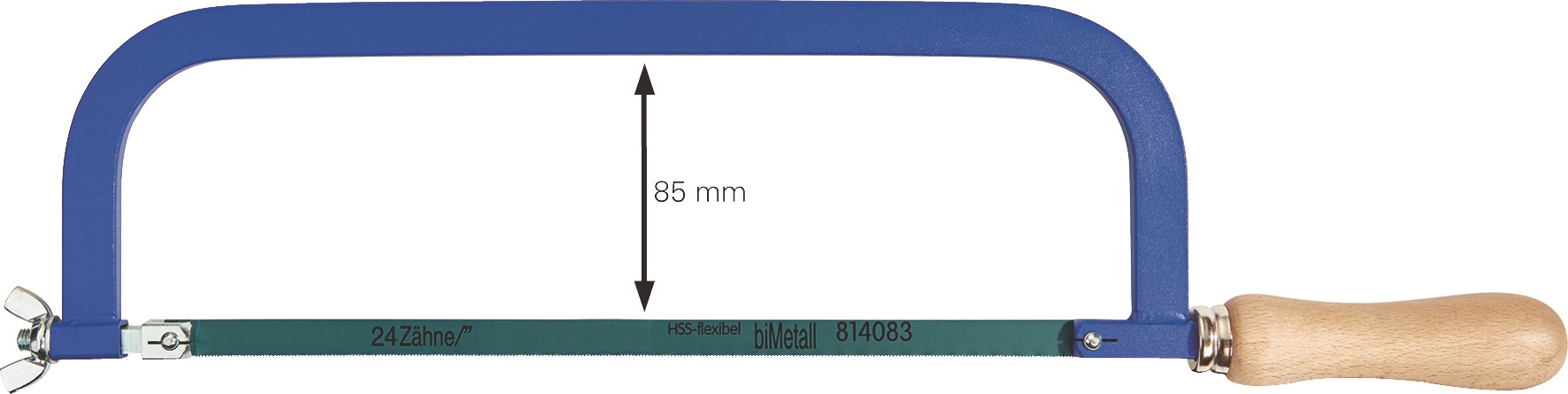 Metallsägebogen Blatt-L.300mm 24 Z./Zoll H-Heft pulv.TECWERK