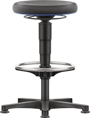 Drehhocker Bodengleiter u.Fußring Supertec schwarz