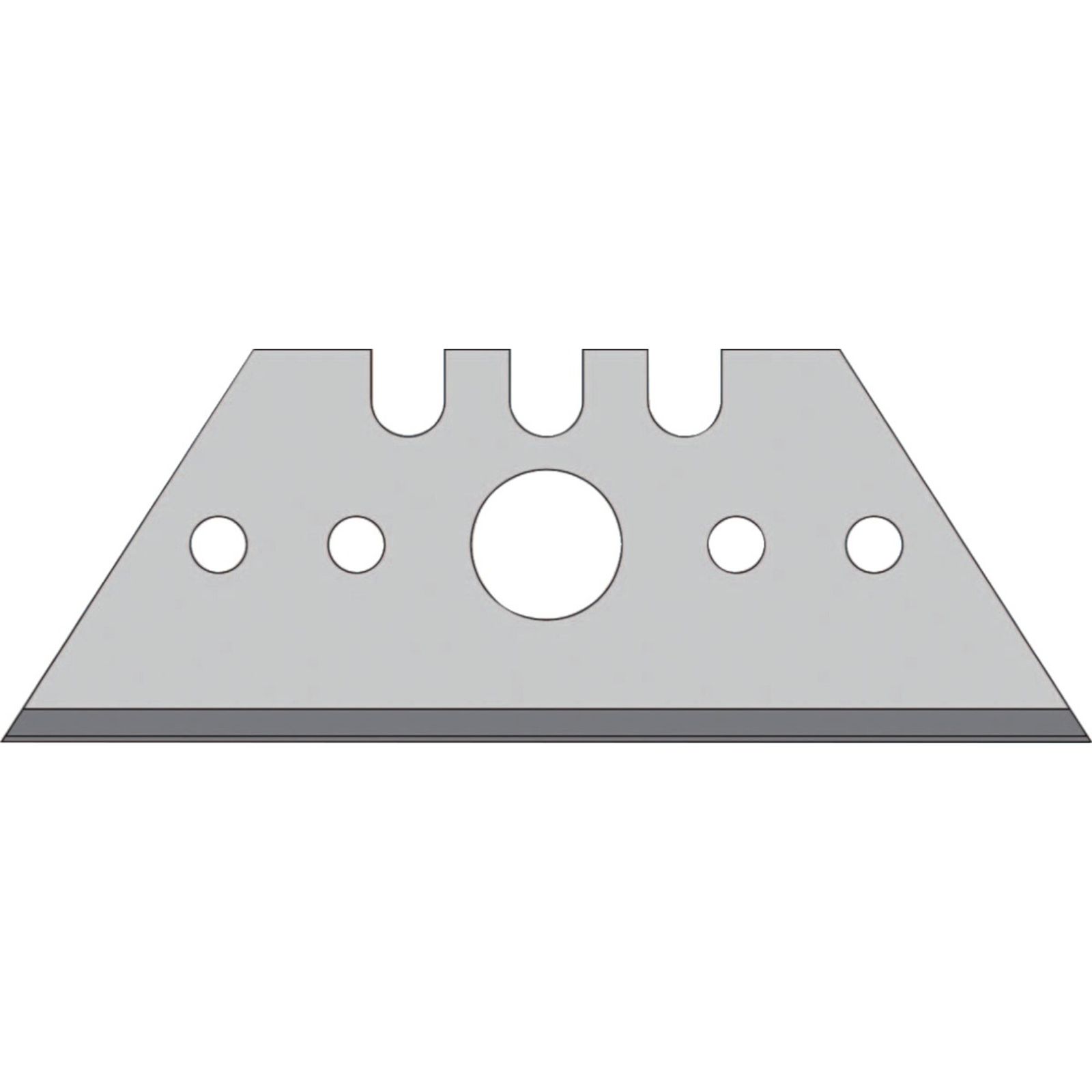 Trapezklinge L52xB18,7xS0,65mm m.Lochung 10 St./Spender TECWERK