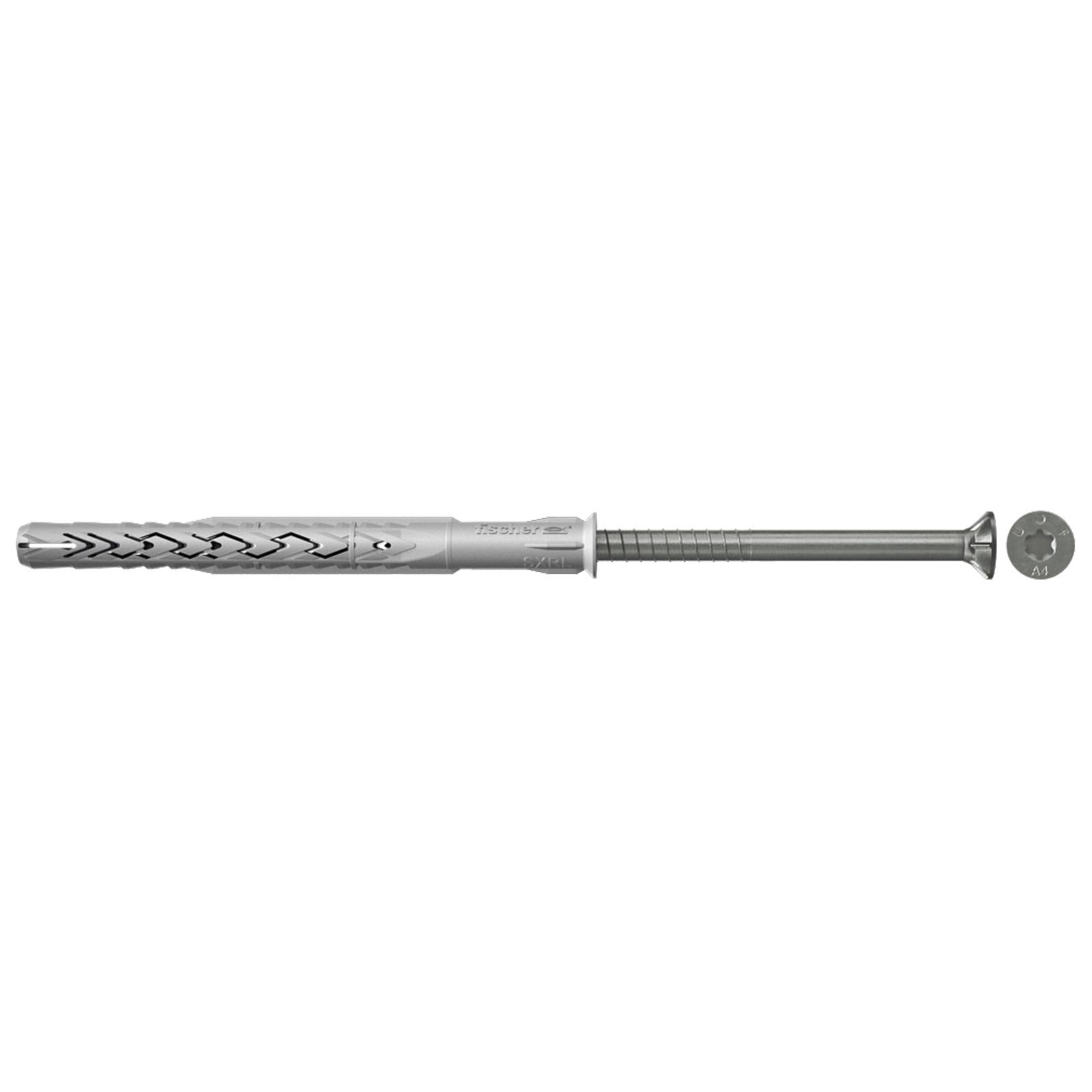 Fischer 50x Langschaftdübel SXRL 14 x 180 mm T Senkkopfschraube nicht rostender Stahl A4 - 530937
