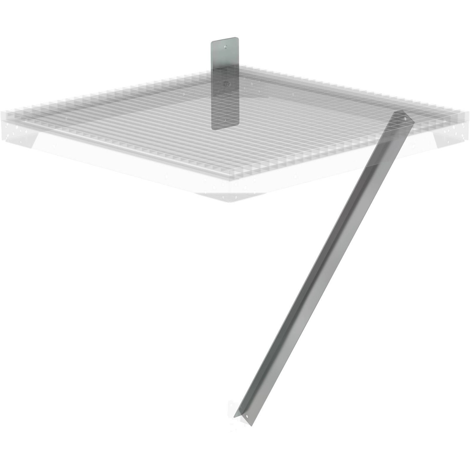 Günzburger Steigtechnik Flanschplatte und Strebe für Ziegelmauerwerk