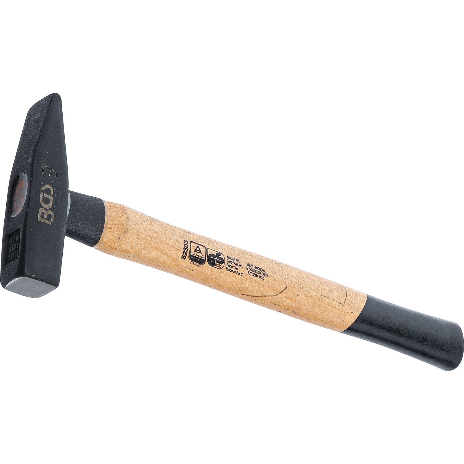 BGS Schlosserhammer Hickory-Stiel DIN 1041 300 g - 52303