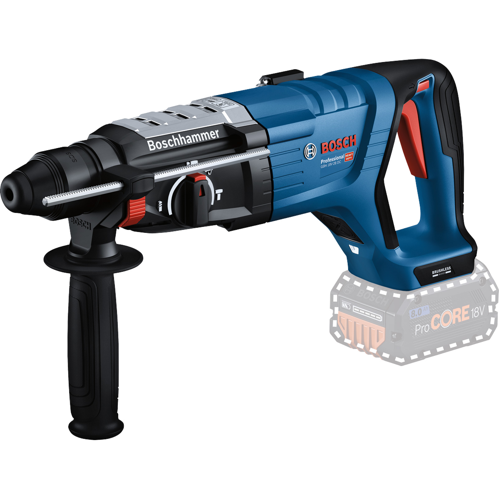 Bosch Akku-Bohrhammer GBH 18V-28 DC mit SDS plus Solo - 0611919000