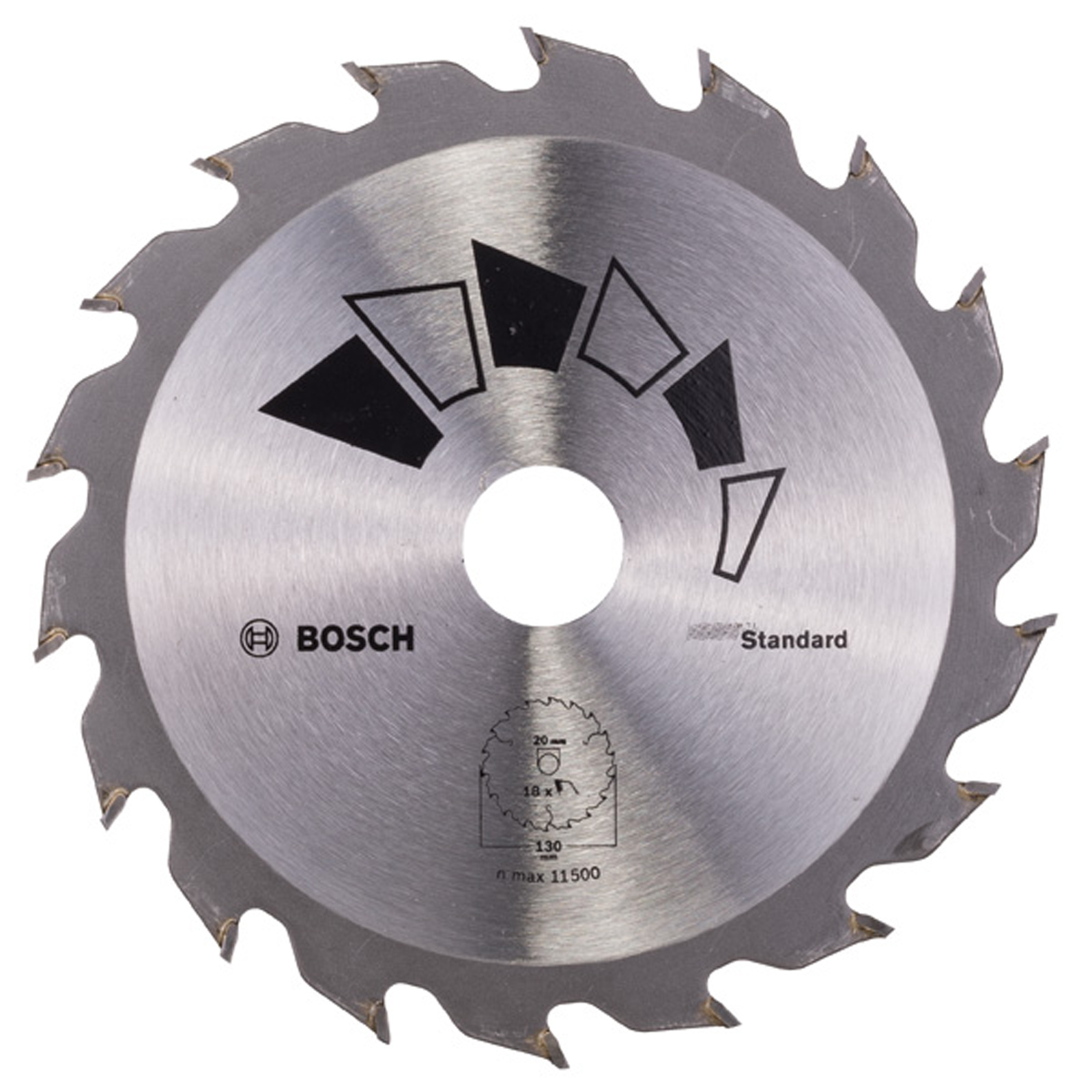 Bosch Kreissägeblatt STANDARD D= 130 mm Bohrung= 20 mm Z= 18 - 2609256802