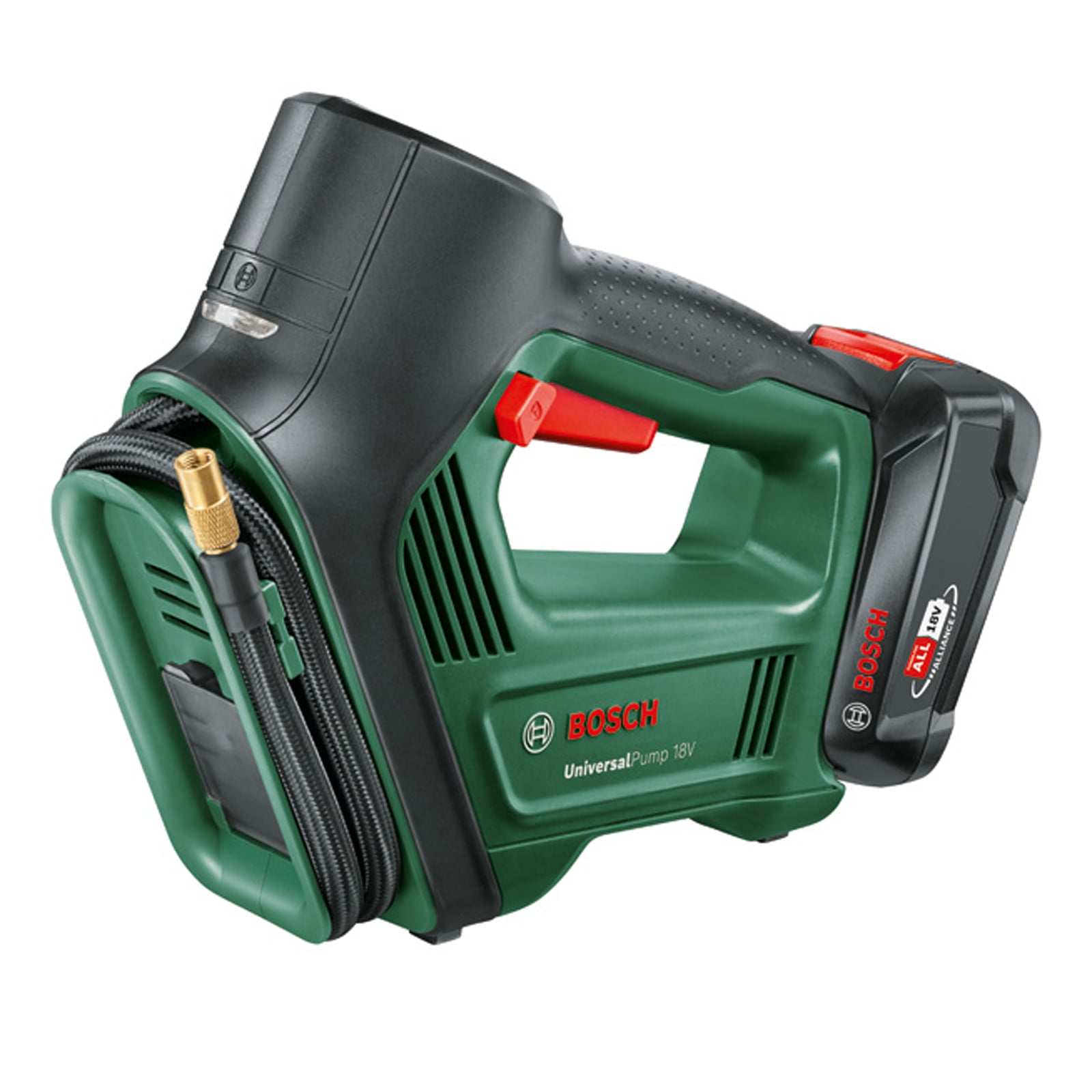 Bosch Akku-Druckluftpumpe UniversalPump 18V, 1 x Akku PBA 18V 2.0Ah