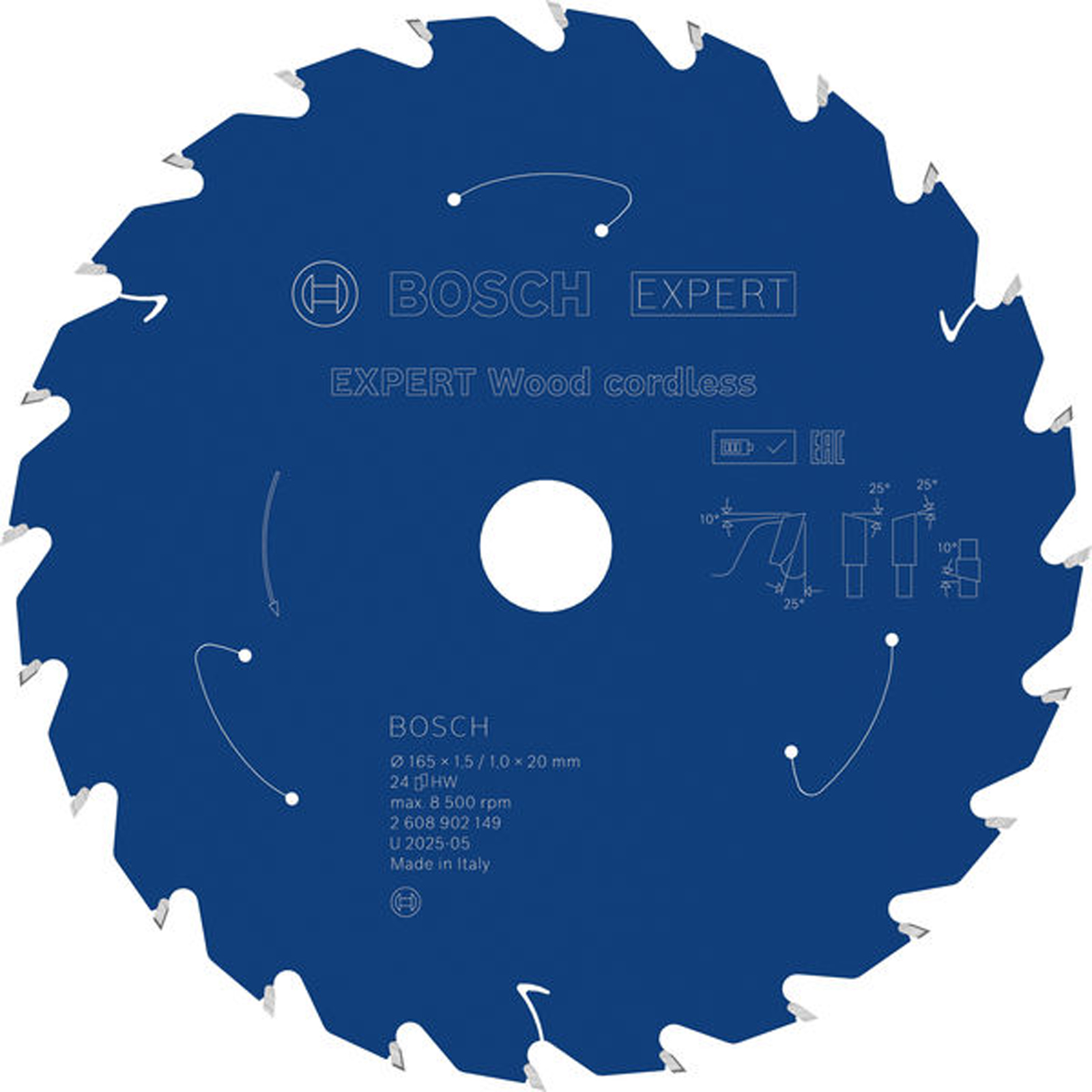 Bosch EXPERT Wood Kreissägeblatt 165x1,45x20 mm Z24 - 2608902149