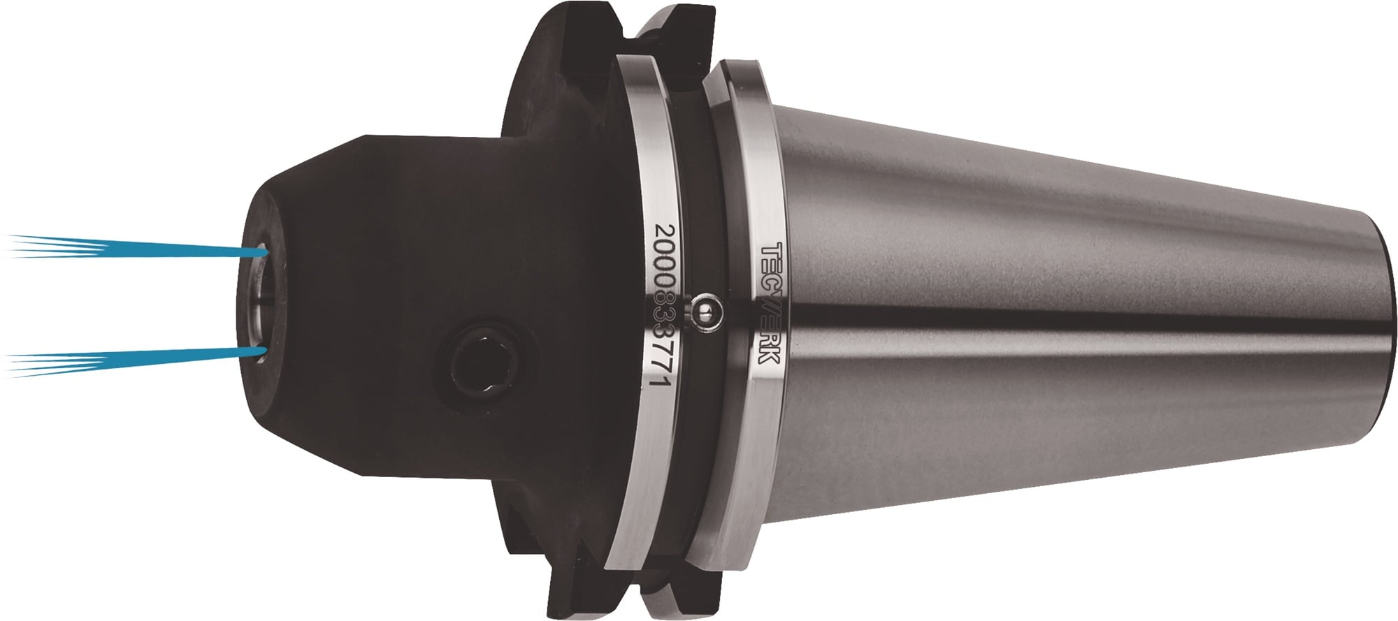Flächenspannfutter DIN 69871AD/B Weldon Spann-D.20mm SK40 A.-L.63mm TECWERK