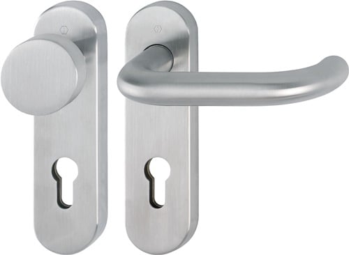 HOPPE Kurzschildgarnitur Paris E58/353KH/138 VA F69 PZ rd Wechselgrt - 10721590