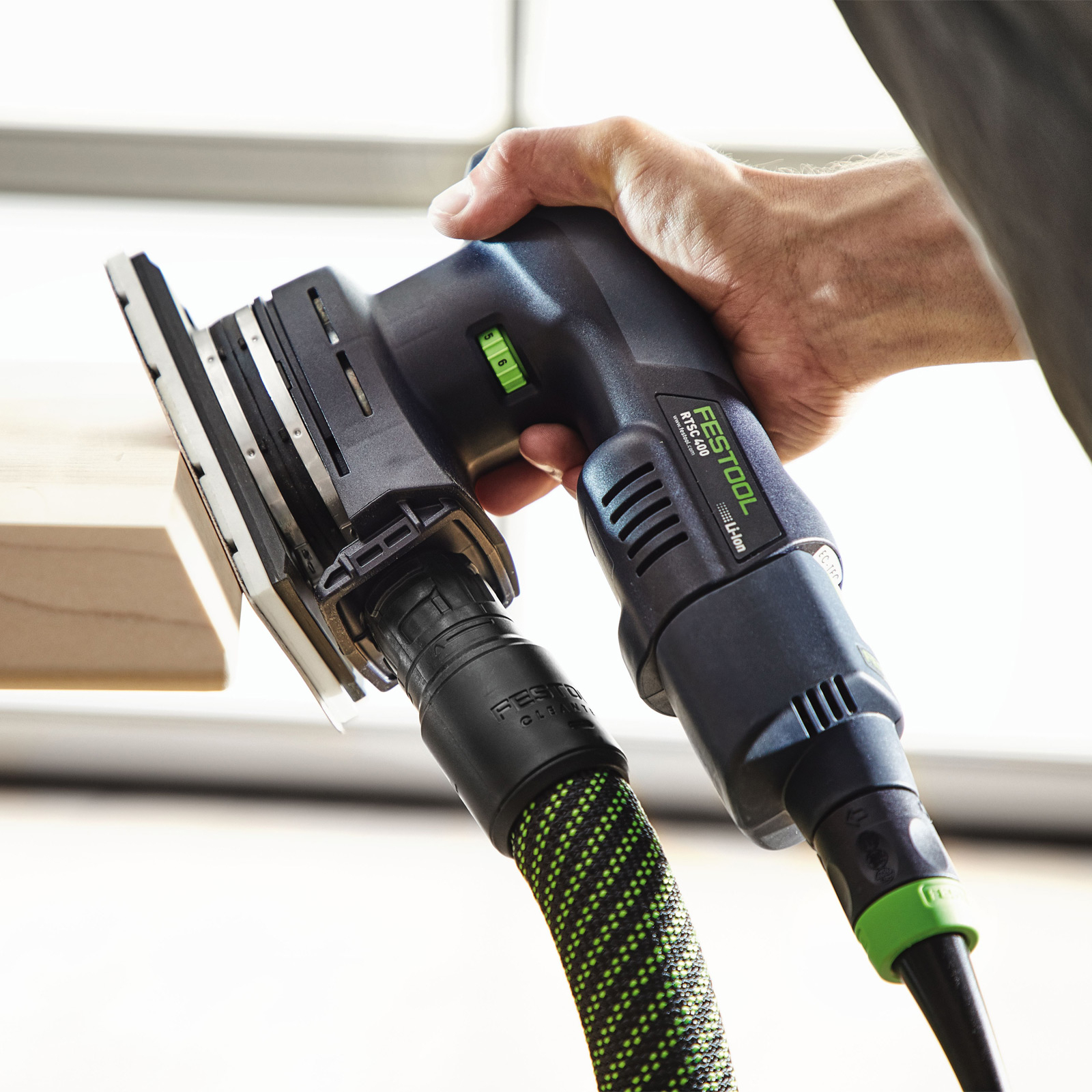 Festool Akku-Rutscher RTSC 400 Li 3,0 I-Set / 2x 3,0 Ah Akku + Ladegerät + Zubehör im Systainer - 577681