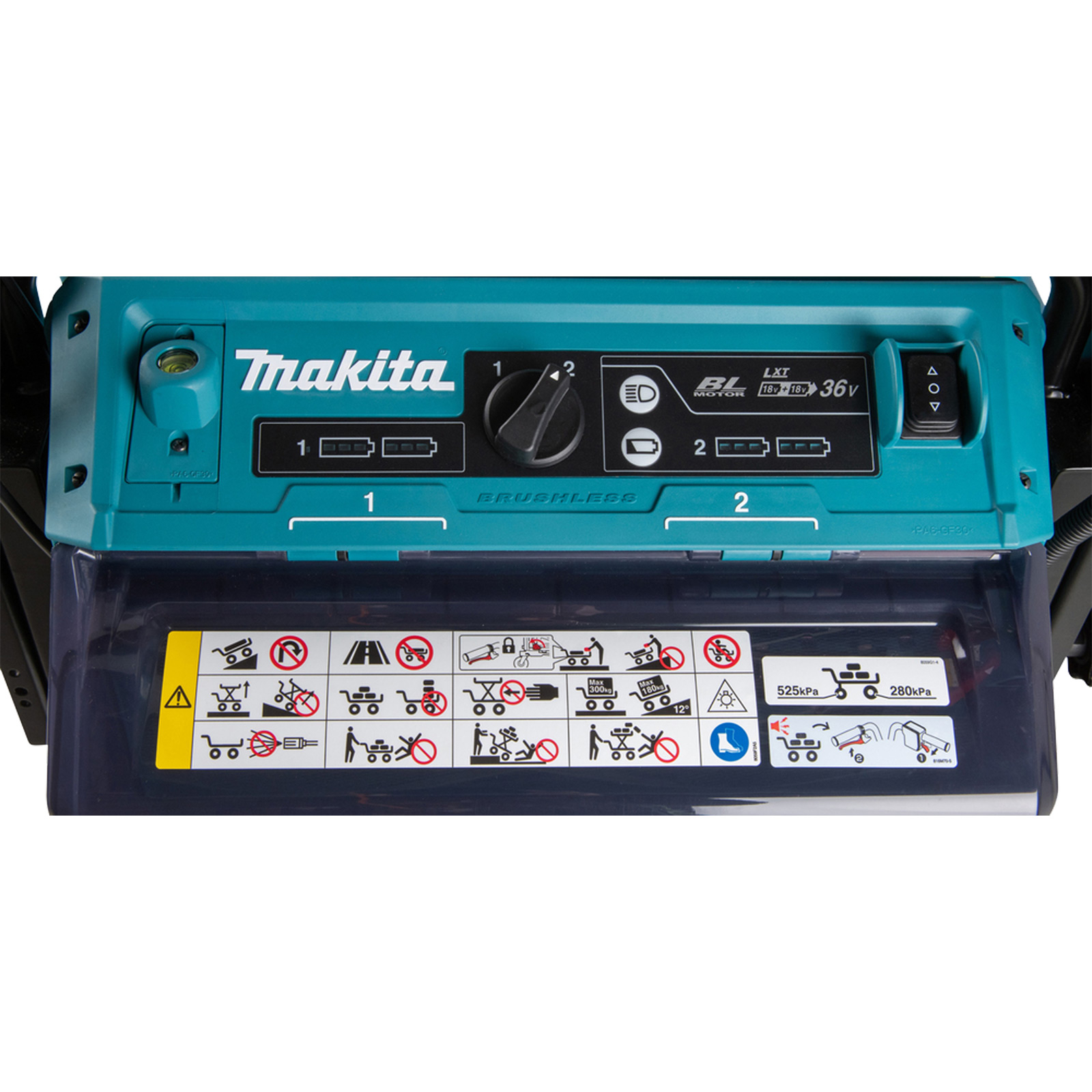 Makita Akku-Schubkarre 2x18V mit elektrischem Hub Solo - DCU601Z