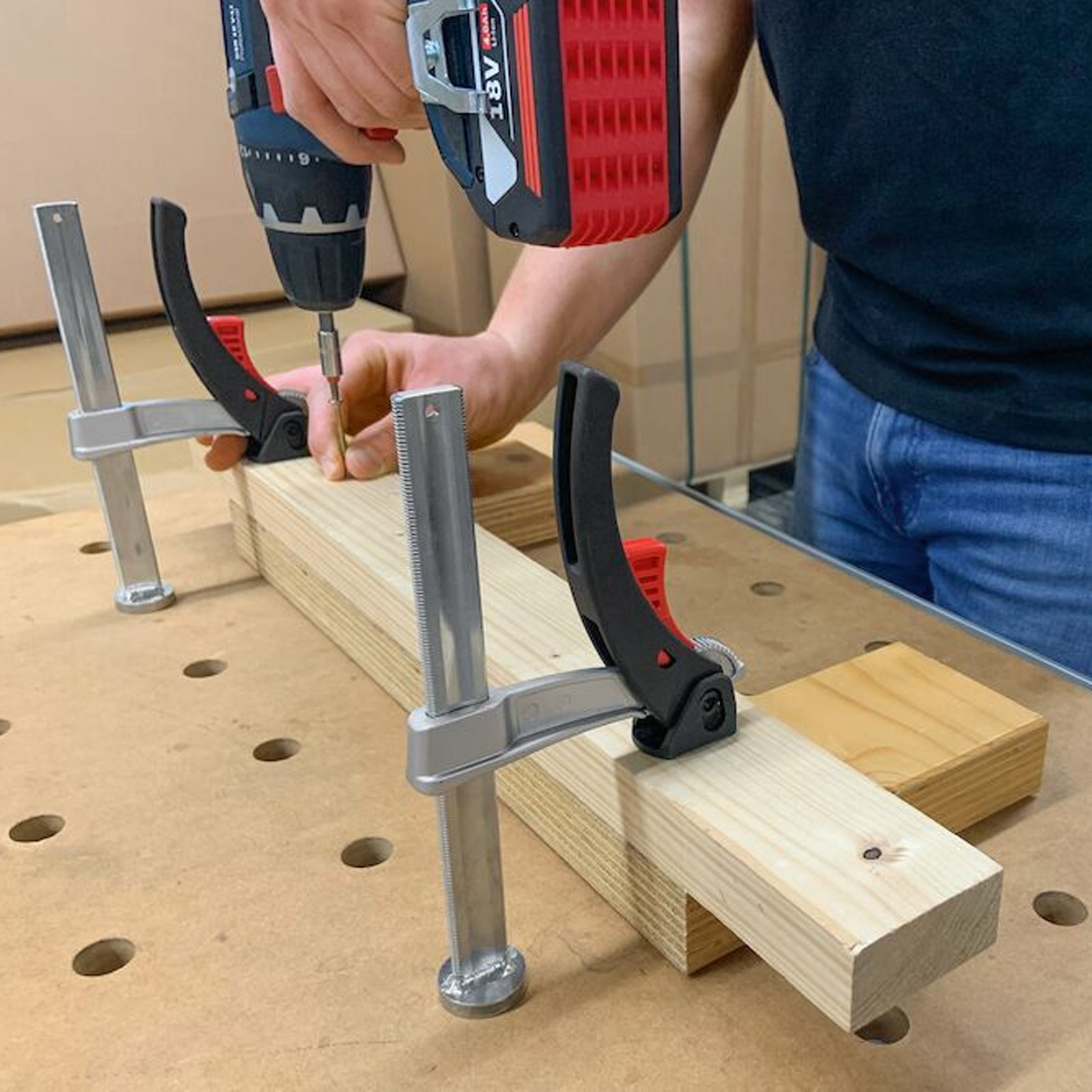 Bessey 2x Spannelement für Multifunktionstisch TW-KLI - TW20-15-8KLI-SET