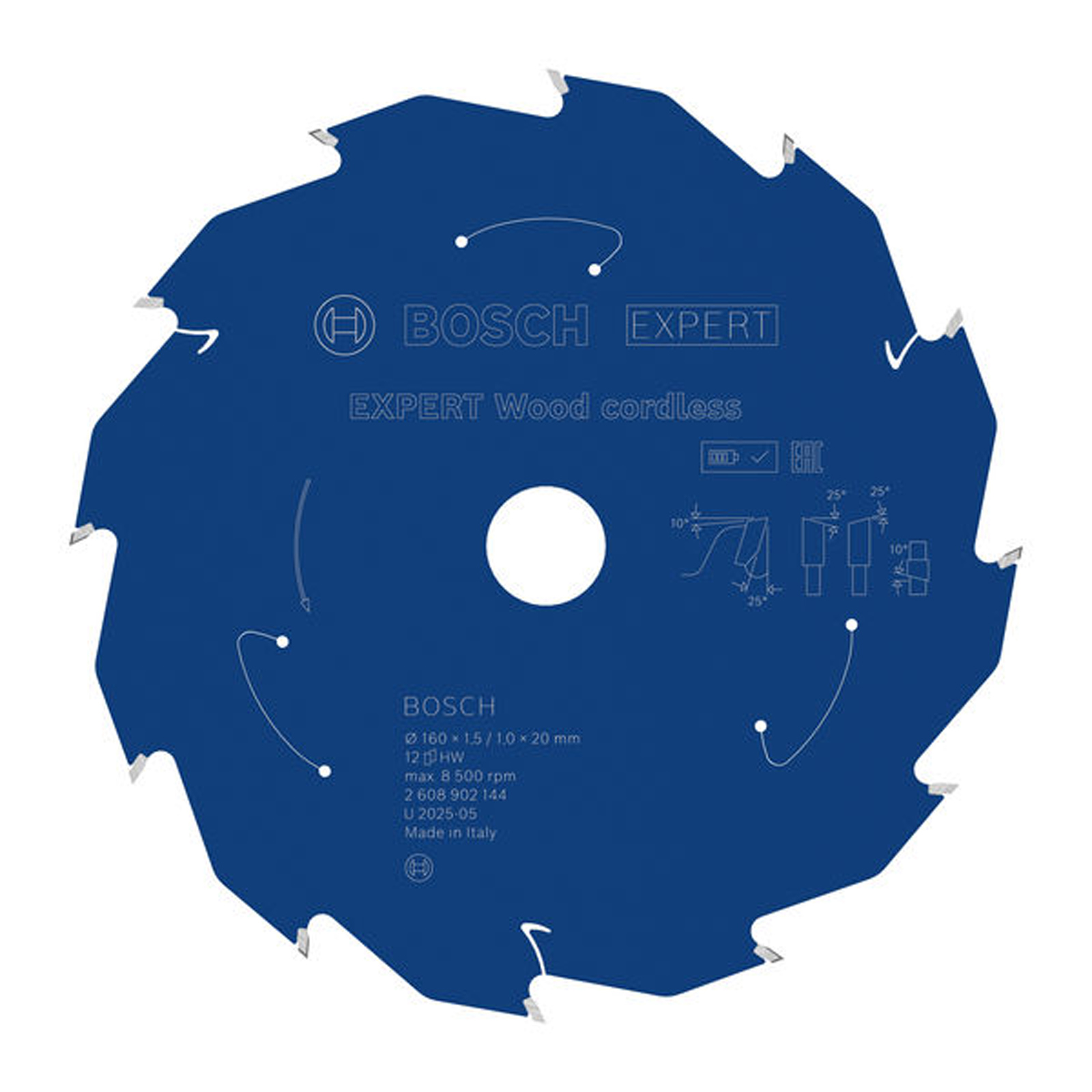 Bosch EXPERT Wood Kreissägeblatt 160x20 mm Z12 - 2608902144