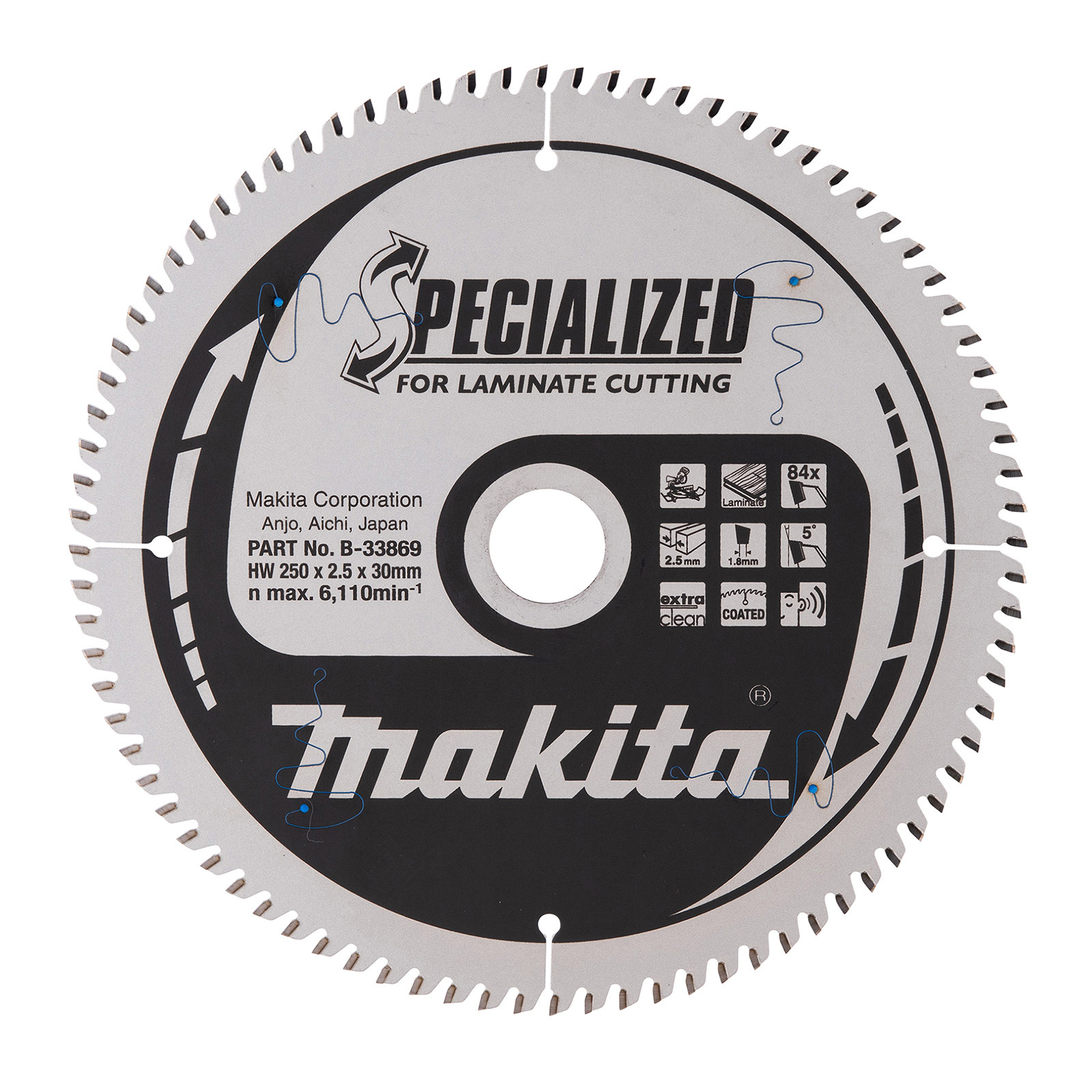 Makita SPECIALIZED Sägeblatt 250x30x84Z - B-33869