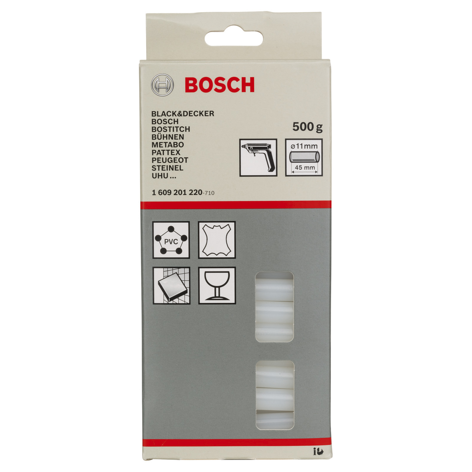 Bosch Schmelzkleber, 11 x 45 mm, 500 g -1609201220