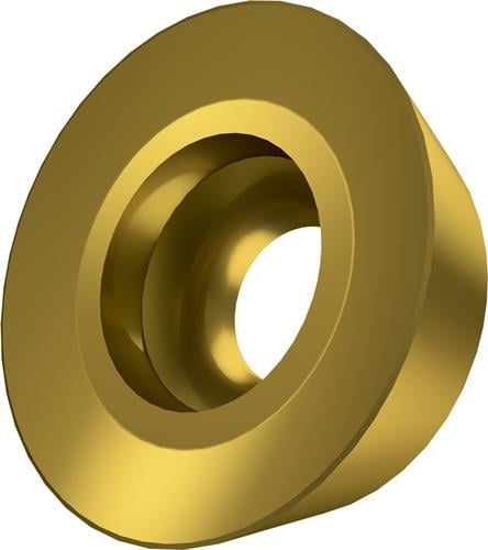 Fräswendeschneidplatte ISO RDGT 12T3MOT:M6330 D.3,9mm PVD beschichtet Farbe Gold