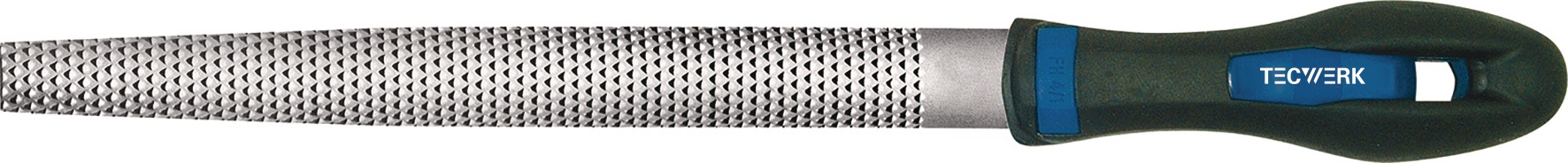 Holzraspel DIN 7263 C L.200mm Q.20x5,5mm Hieb 2 halbrd.2K-Ergo TECWERK