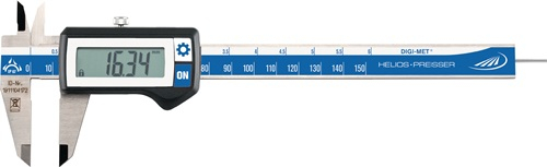 HELIOS PREISSER Messschieber DIN 862 DIGI-MET IP67 150mm dig.rd.(1,5 mm) - 1326416