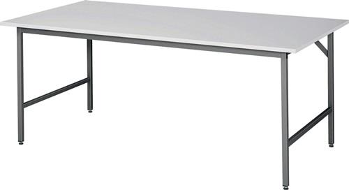 Arbeitstisch Jerry B2000xT1000xH800-850mm Arbeitsplatte Melamin Gestell grau RAU