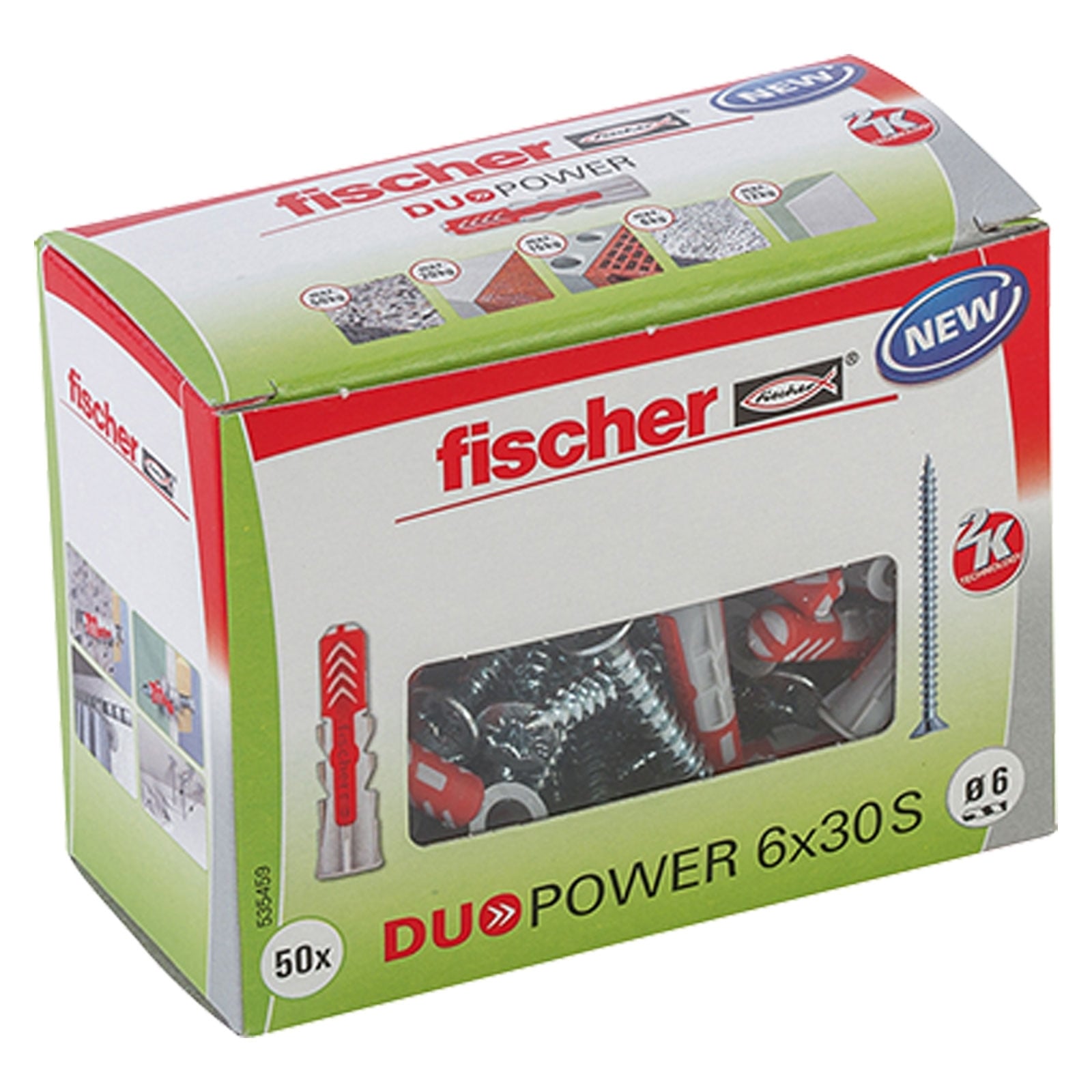 Fischer 50x DUOPOWER 6 x 30 mm S LD - 535459