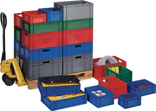 LA-KA-PE Transportstapelbehälter L600xB400xH175mm - TK600/175-0 BLAU