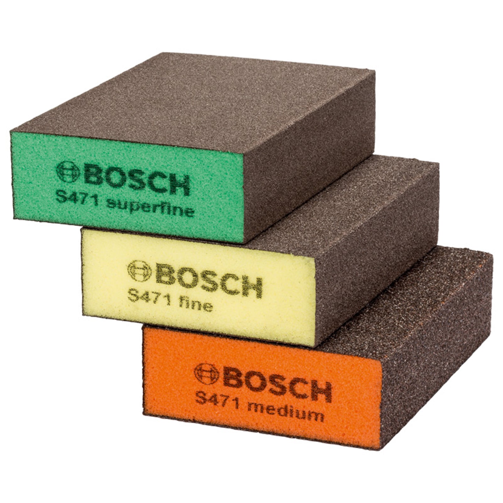 Bosch Schleifschwämme flat+edge 97 x 69 x 26 mm M / F / SF, 3 Stk. - 2609256F16